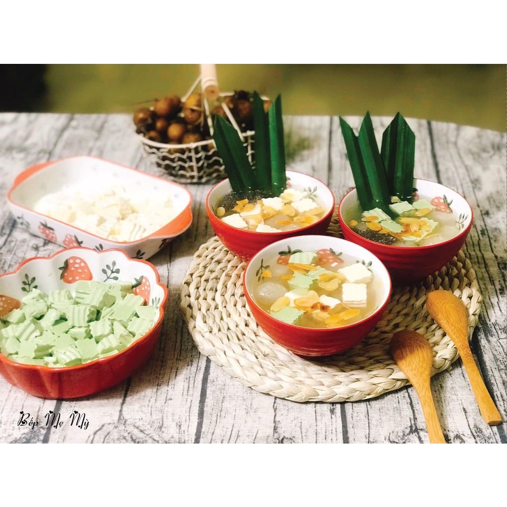 Bộ bát đĩa sứ đẹp, bát đĩa dâu tây bộ 8 món họa tiết decor cute, xinh xắn ☘ 𝑭𝑹𝑬𝑬 𝑺𝑯𝑰𝑷 ☘