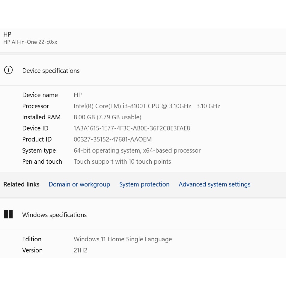 Máy tính All in One HP 22-c0049d | BigBuy360 - bigbuy360.vn