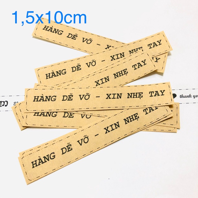 50 Nhãn Dán Sticker “HÀNG DỄ VỠ - XIN NHẸ TAY”