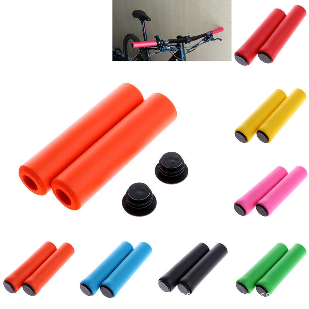 [Global] Bicycle Handlebar Grips Cover Wrap Comfortable Silicone Mountain Bike Handle Bar Anti-skid Sleeve