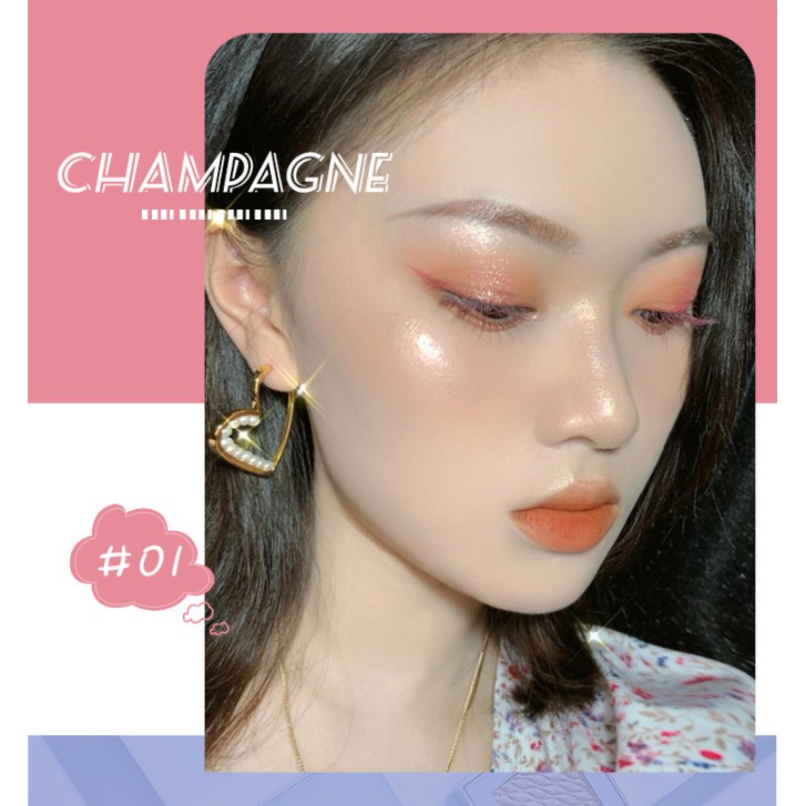 hấn Nhũ Bắt Sáng Crystal Bright Skin Xixi Phấn Nhũ Lục Giác Bắt Sáng Hilight Hàng Nội Địa Trung