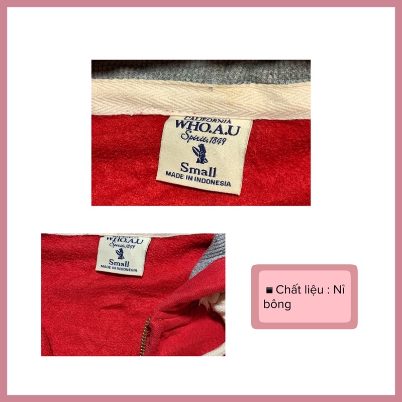 [SALE][HIỆU]Áo hoodie zip 2hand - Khabi Vintage