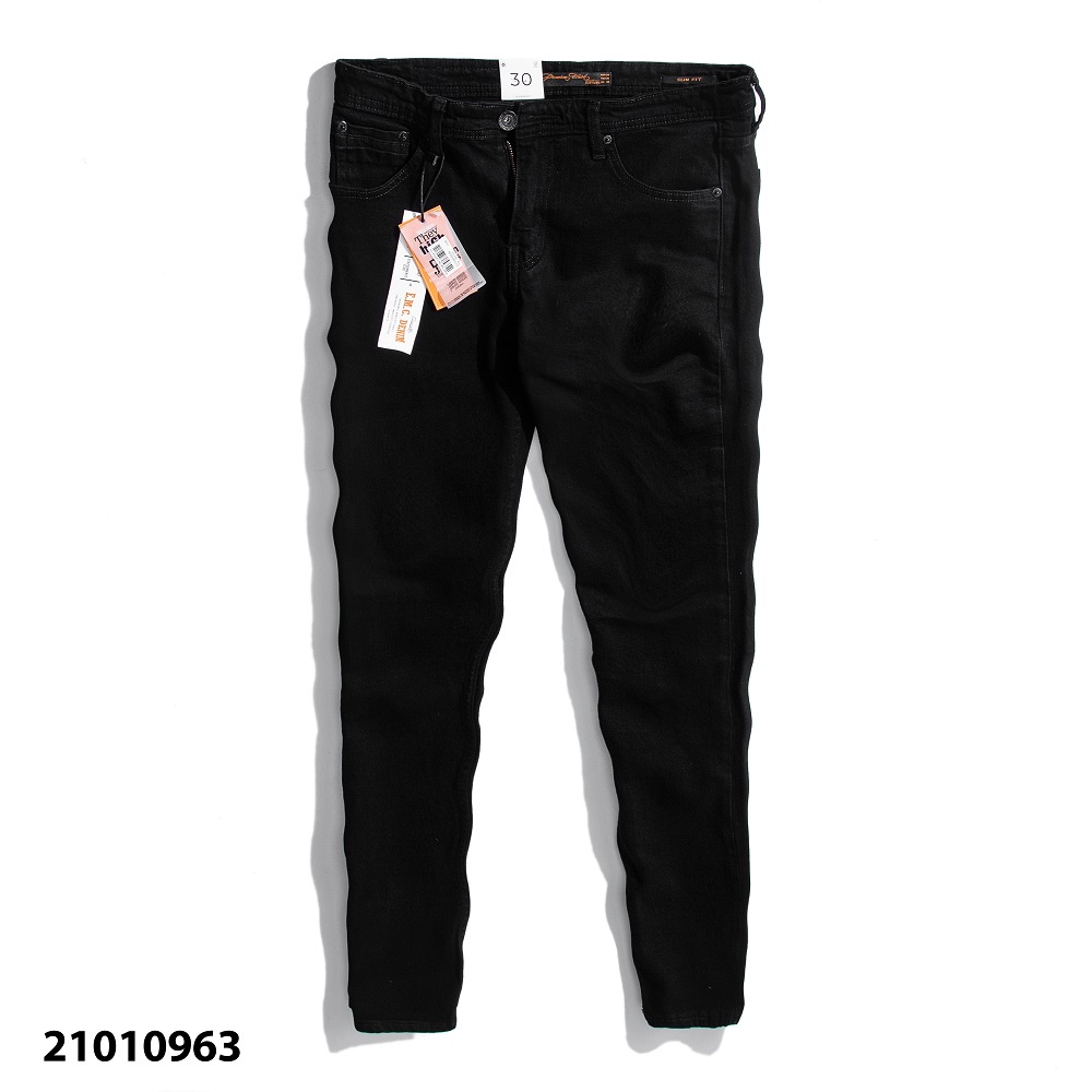 [Mã LT50 giảm 50k đơn 250k] Quần Jeans Nam Dài Just Men Màu Đen Form Slim Fit