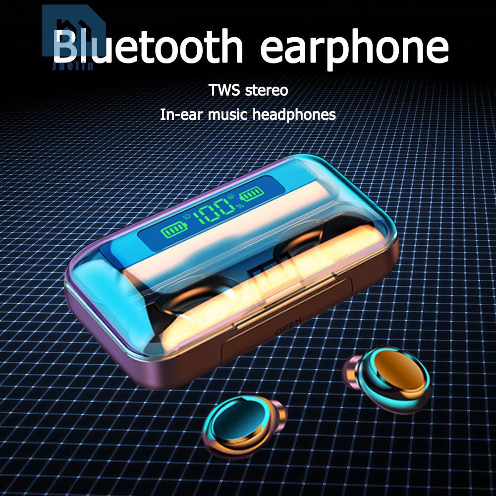 Tai Nghe Bluetooth Không Dây F9-36 Tws Chống Thấm Nước Kèm Phụ Kiện