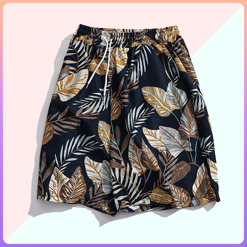 Quần short nam phong cách resort, đi biển bên bờ biển, màu sắc, free size cho nam và nữ, ba màu lựa chọn