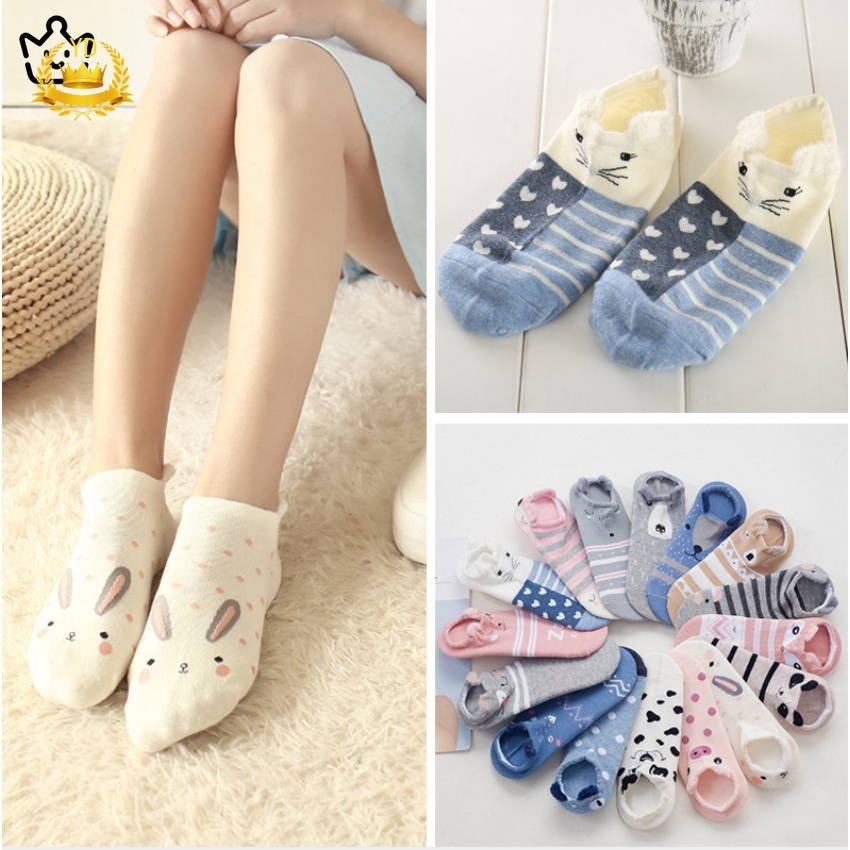 Vớ in hình mèo dễ thương phong cách Hàn Quốc cho nữ #JP6 HB