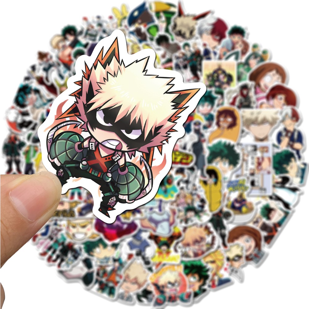 A set of 50/100 My Hero Academia computer notebook waterproof decorative stickers | BigBuy360 - bigbuy360.vn