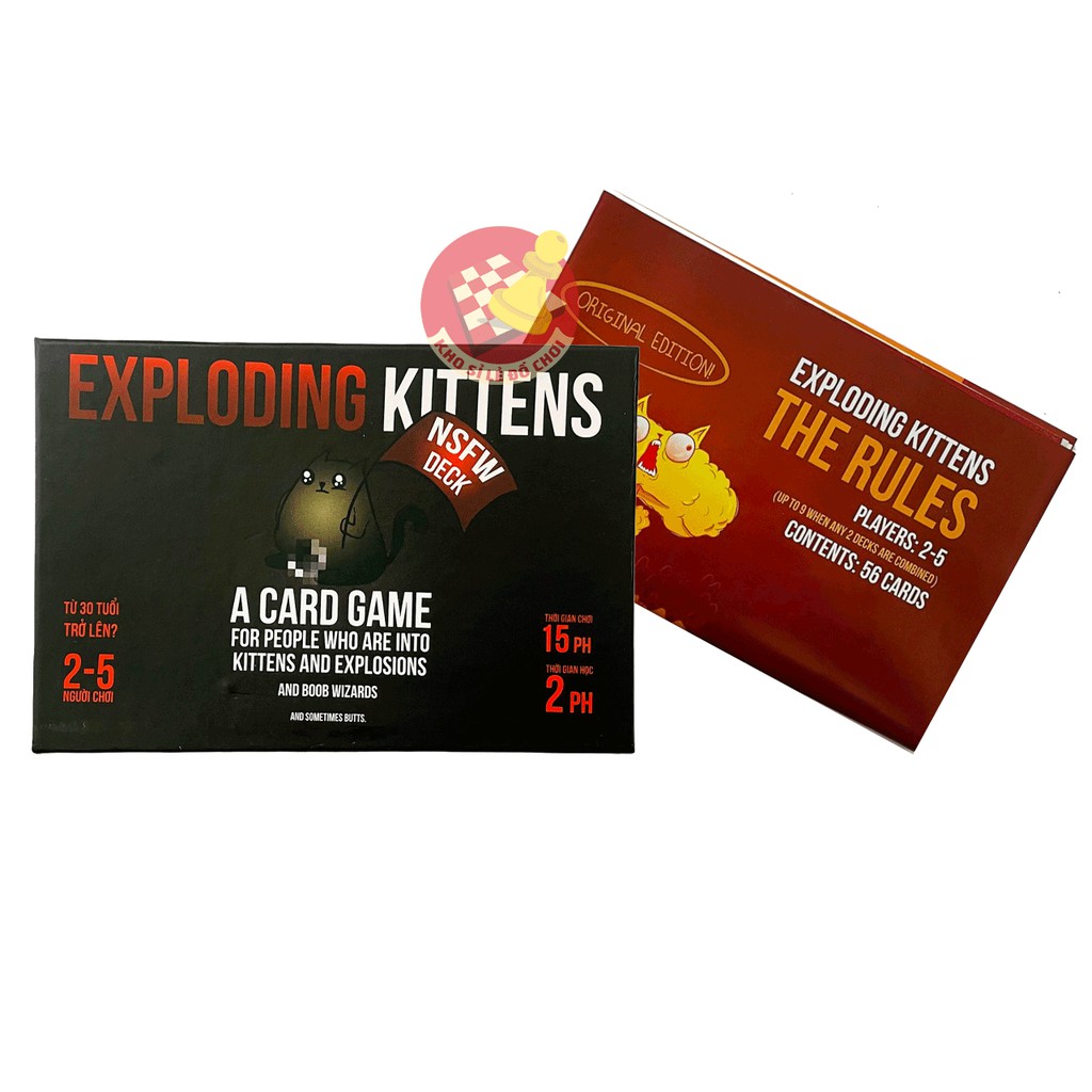 Mèo Nổ 16+ tiếng việt (bản cơ bản) - Boardgame Exploding Kittens