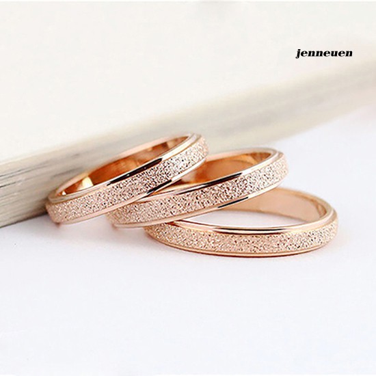 Nhẫn Cưới Bằng Thép Không Gỉ Kiểu Dáng Đơn Giản Dành Cho Cặp Đôi