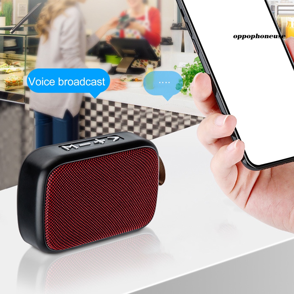 Loa bluetooth 4.2 không dây mini G2 6D có khe cắm cho thẻ nhớ TF