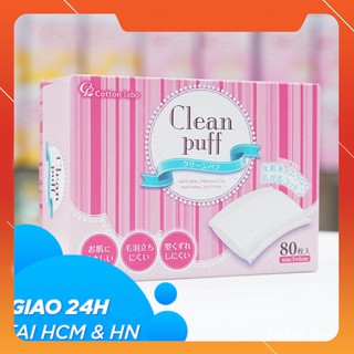 Bông tẩy trang Clean Puff Nhật Bản