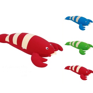Gối ôm thú bông con tôm, gối ôm con tôm Hometex 76 x 22 cm