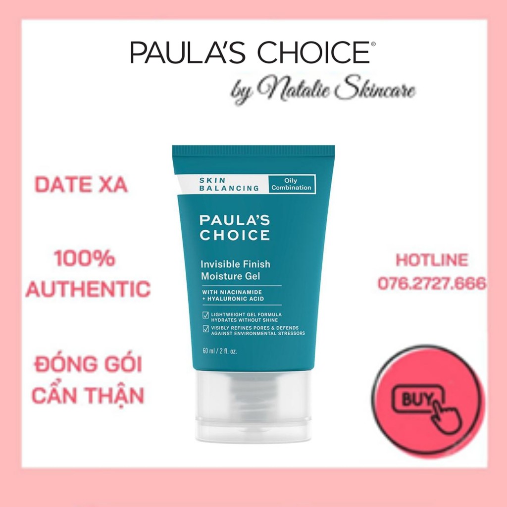 Kem Dưỡng Đêm Dành Cho Da Dầu Paula's Choice - SKIN BALANCING INVISIBLE FINISH MOISTURE GEL