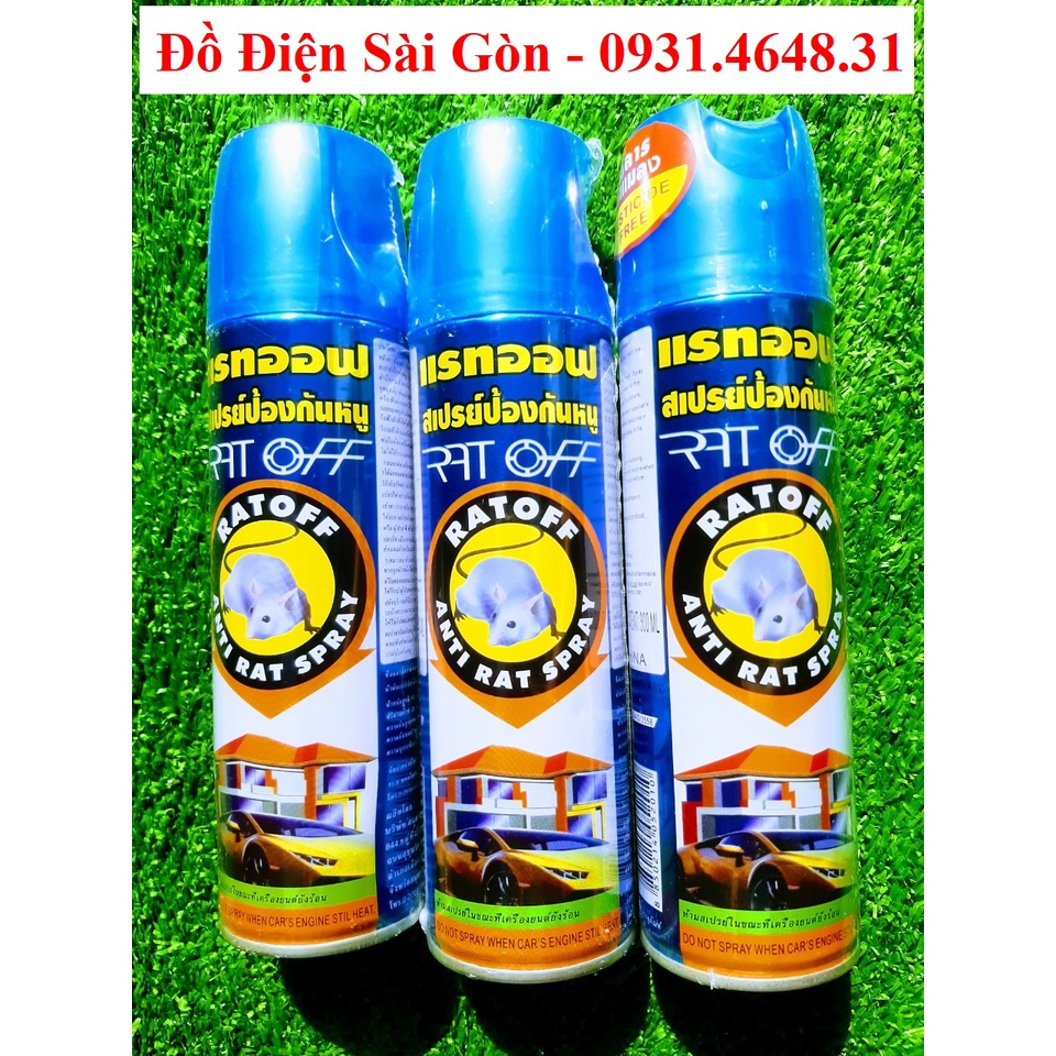 Chai Xịt Đuổi Chuột RAT OFF ANTI RAT SPRAY 300ml Hiệu Qủa Cao