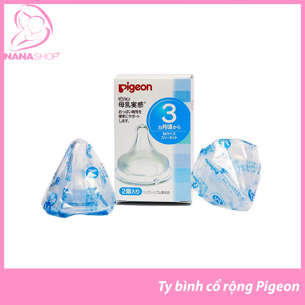 Núm ti Pigeon nội địa Nhật cổ rộng đủ size S,M,L,LL