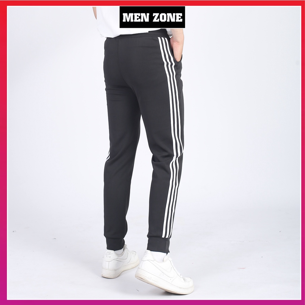 Quần Thể Thao Nam Nỉ Dày Dặn 3 Sọc MENZONE Jogger 3 Lines [Q3S]