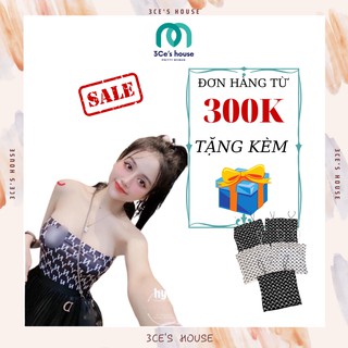 Áo 2 dây croptop ny, áo thun croptop nữ 3ce's house freesize