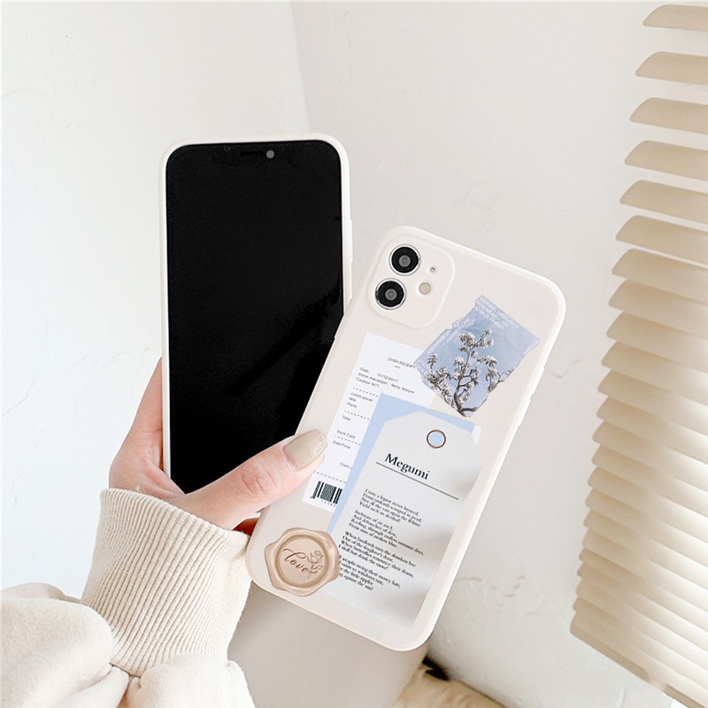 Ốp lưng iphone cạnh vuông Thiệp Megumi dành cho iphone 6 đến 14promax - E135