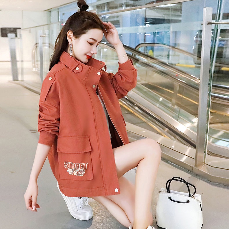 Collar overcoat women's fashion ins spring and summer 2022 new Korean version of loose foreign style leisure jacket jacket