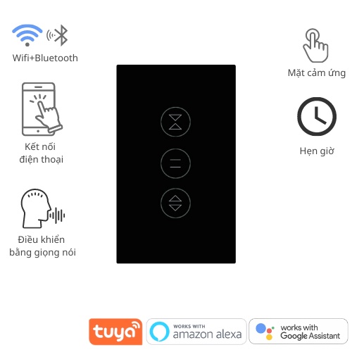 Công tắc thông minh Wifi Tuya chuyên dùng cho cửa cuốn