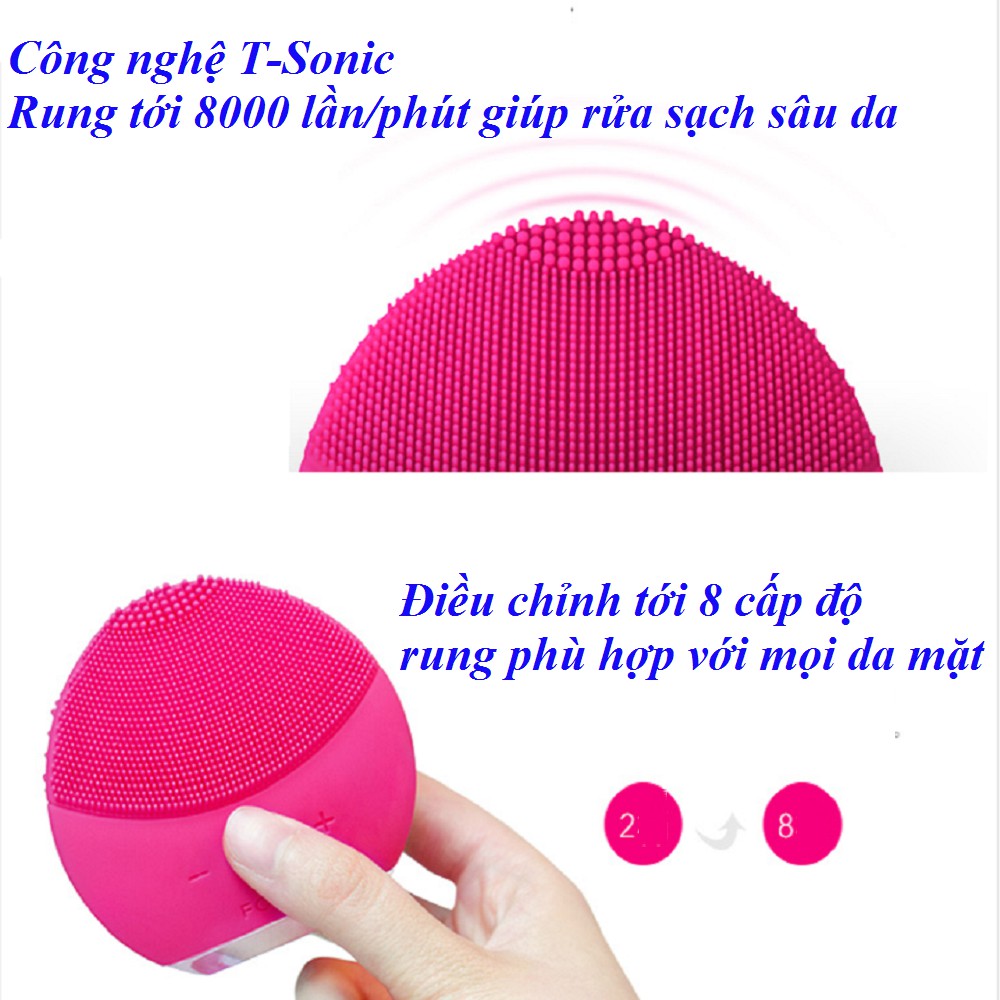 [ XẢ HÀNG SALE 50%] BH 24T Máy rửa mặt ️CHÍNH HÃNG Máy rửa mặt massage mặt, se khít lỗ chân lông, làm trắng mịn da hơn | BigBuy360 - bigbuy360.vn