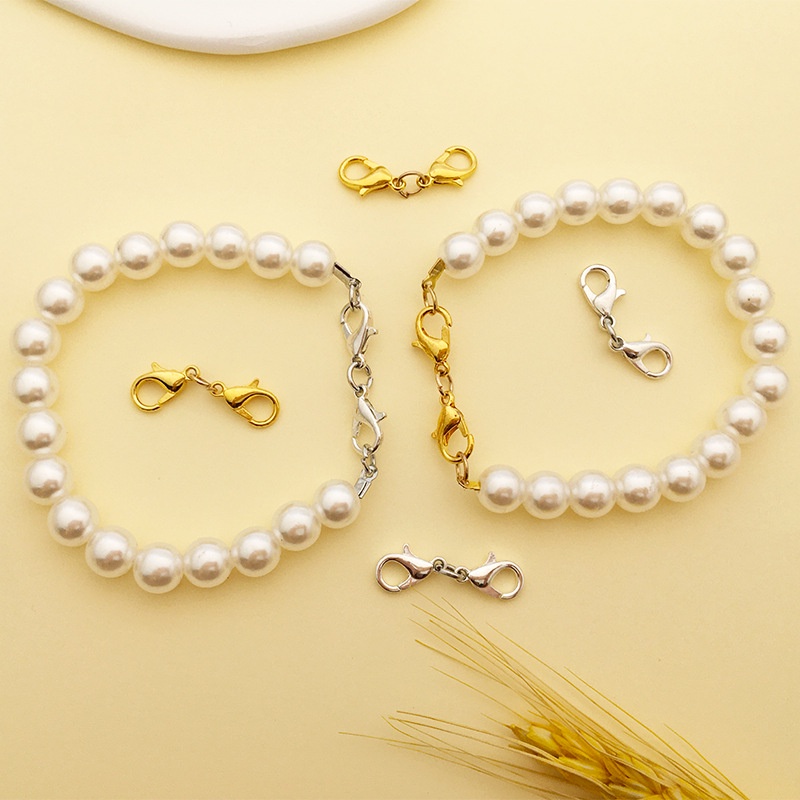 Set 10 Móc Khóa Hai Đầu Bằng Kim Loại Làm Trang Sức Thủ Công DIY
