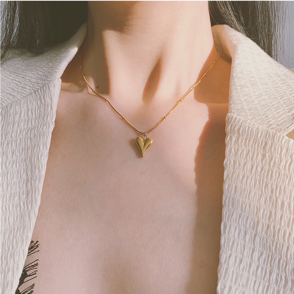 Dây chuyền titan trái tim Loli Heart không gỉ