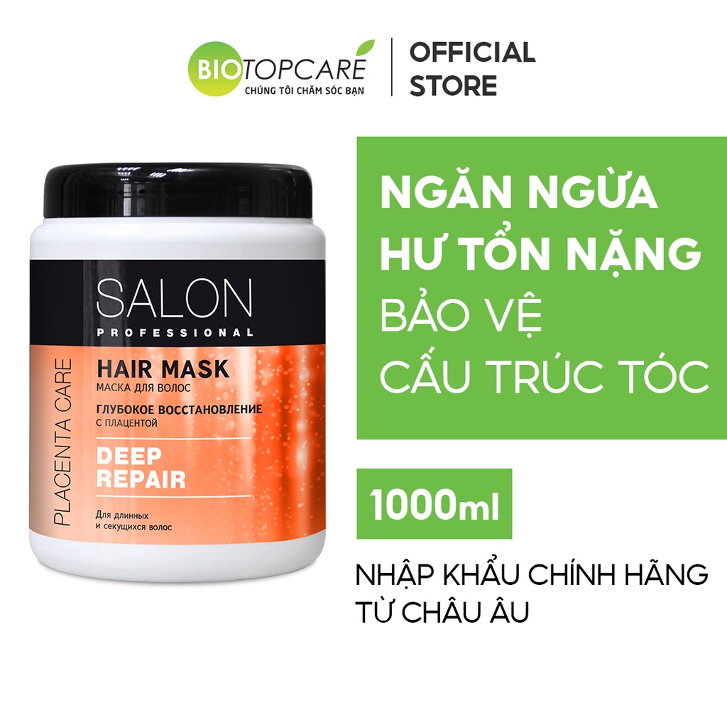 Kem ủ-xả phục hồi hư tổn Deep Repair Salon Professional 1000ml - Date 9/2022