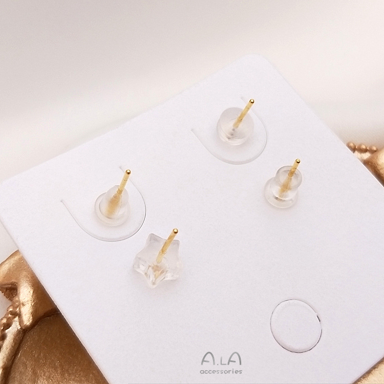 Bộ 500 Nút Bịt Tai Chống Trượt Bằng Silicon Trong Suốt