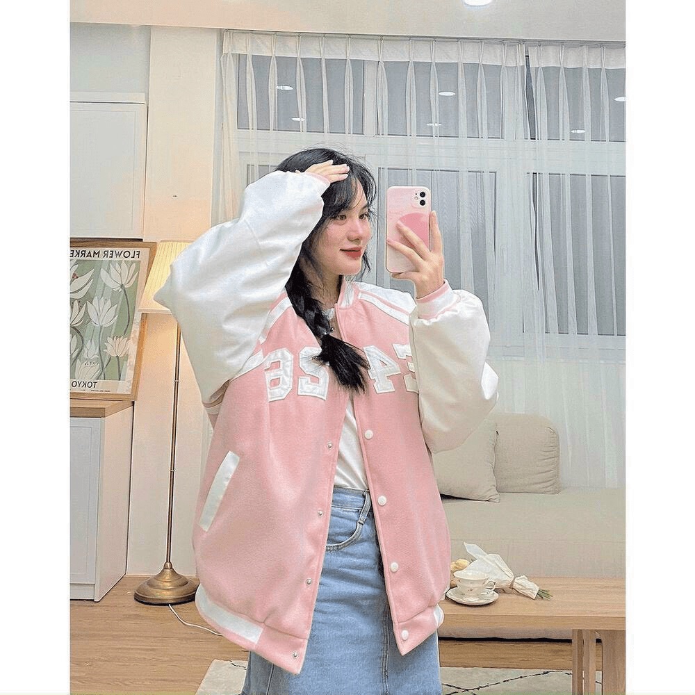 Áo Khoác Da Lộn Nữ E426 Chất Da Lộn 2 Lớp Logo Thêu Phong Cách Mới Lạ Trả Trung Form Chuẩn Che Nắng, Chắn Gió Mặc Thoải