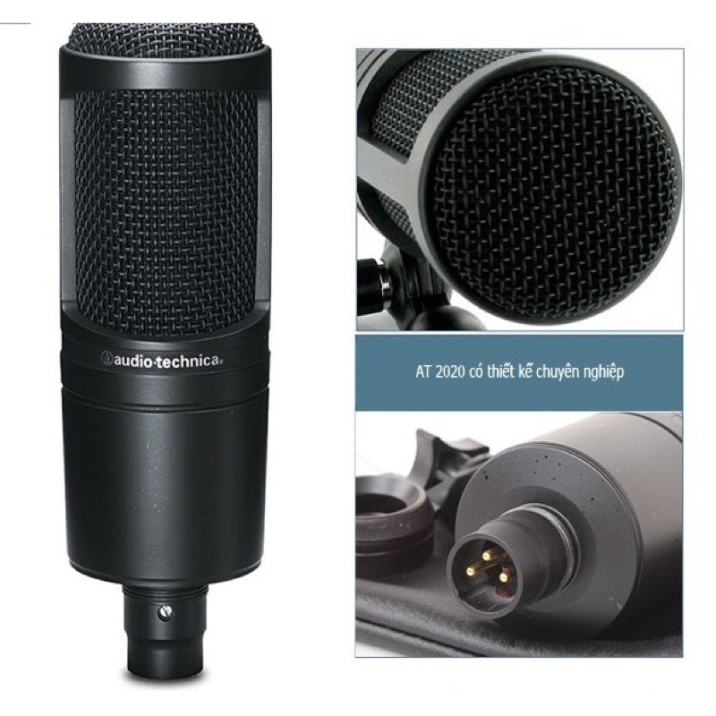 MICRO THU ÂM CHUYÊN NGHIỆP AUDIO TECHNICA-AT2020 CHÍNH HÃNG BẢO HANH 2 NĂM