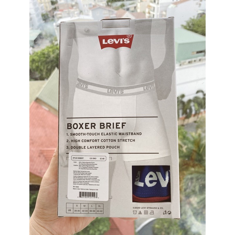 Quần lót nam ❤️ Quần lót Levi’s Boxer Brief Cotton Stretch từ Mỹ