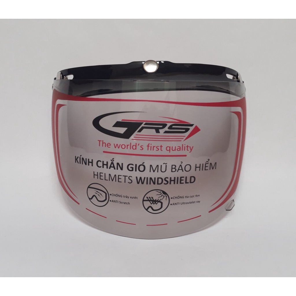 Kính gắn nón bảo hiểm 3/4 và nón 1/2 kính chống tia uv