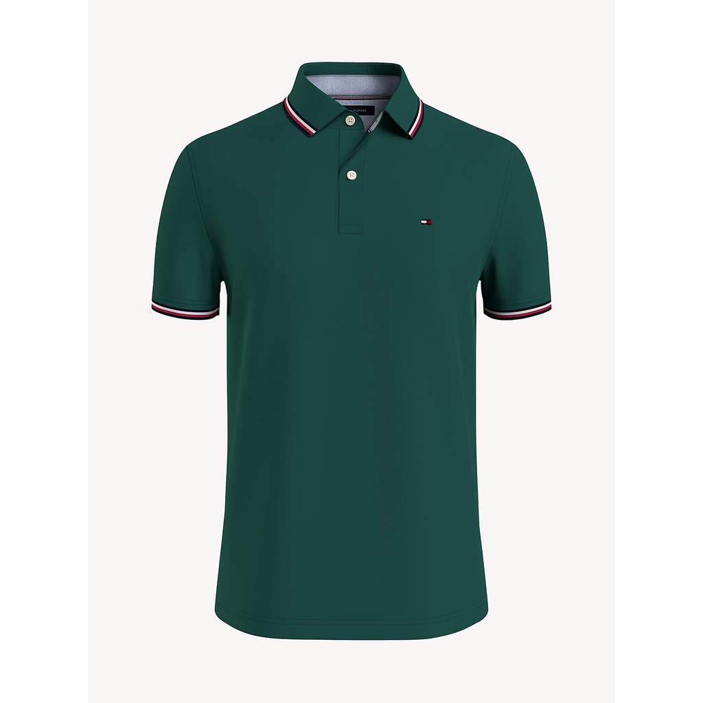 ✅  Áo polo Tommy Hilfiger REGULAR FIT TOMMY TIPPED POLO