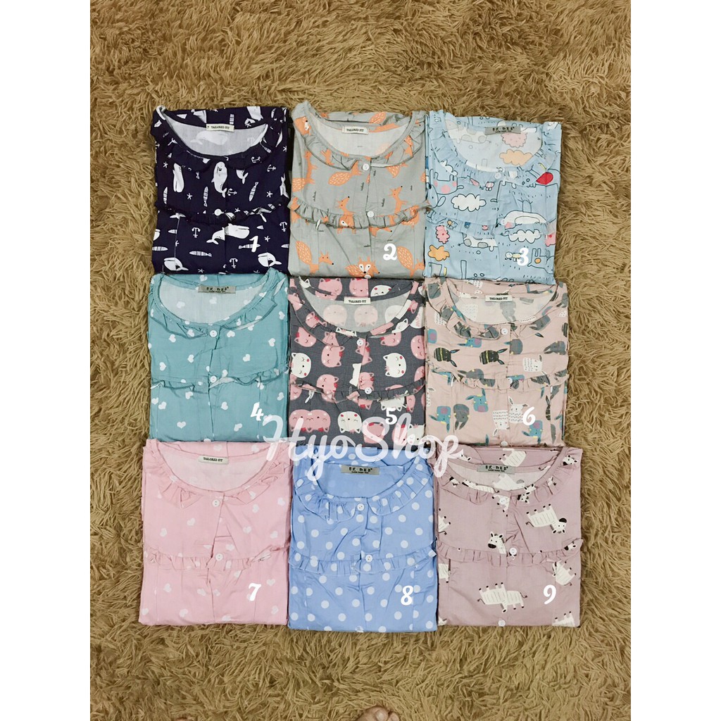 Bộ Đồ Bầu Sau Sinh Chất Thô có khóa ngực