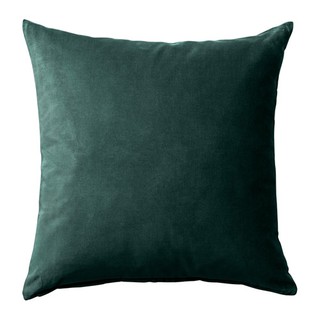 Vỏ gối tựa 50x50cm xanh rêu đậm SANELA IKEA