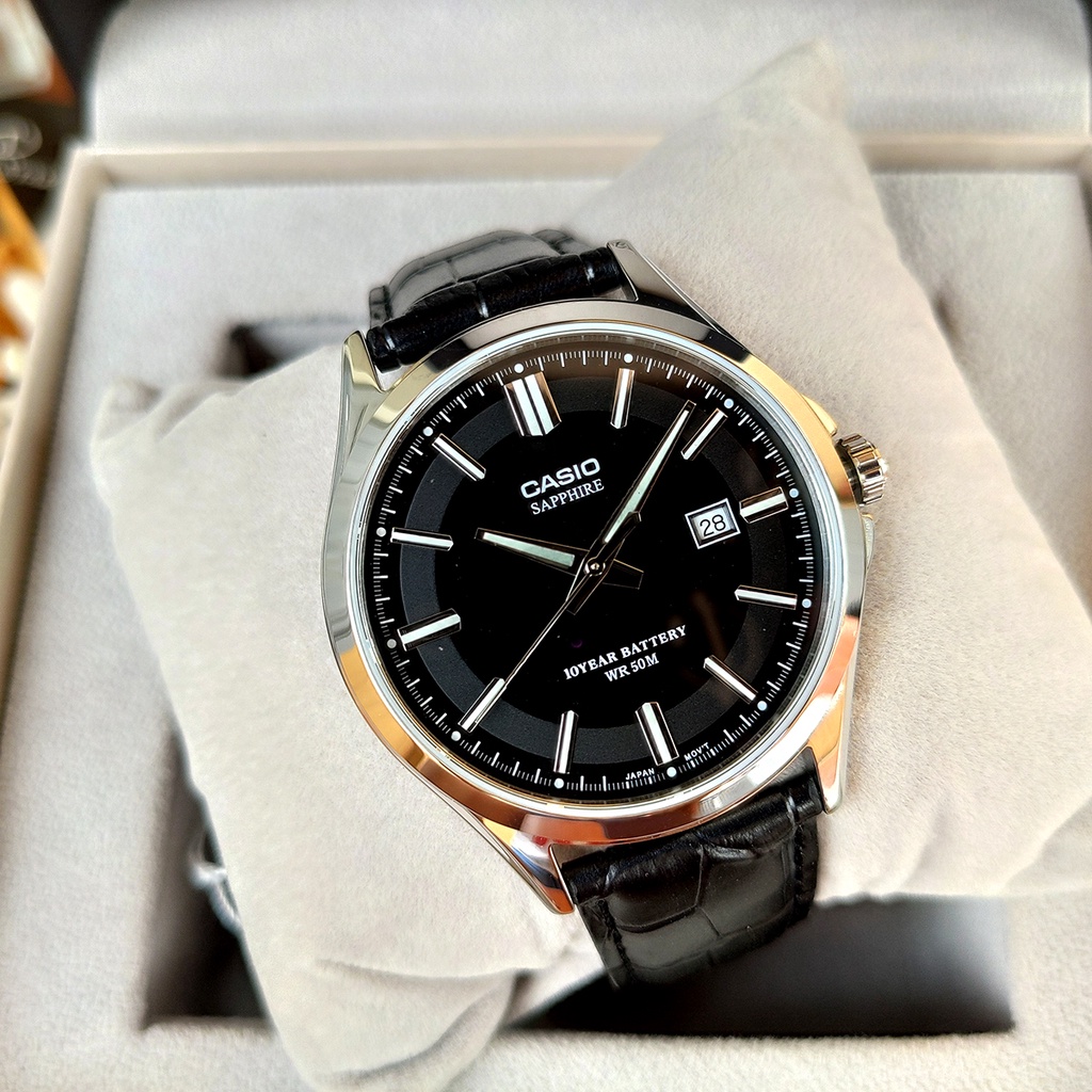 Đồng hồ nam Casio MTS-100 MTS-100D MTS-100Lchính hãng kính SAPPHIRE chống nước 50m | BigBuy360 - bigbuy360.vn