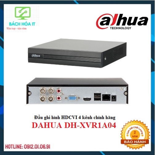 Đầu ghi hình  Dahua gồm 4 kênh XVR 1B04 và 8 kênh XVR 1B08, chính hãng, bảo hành 24 tháng | BigBuy360 - bigbuy360.vn