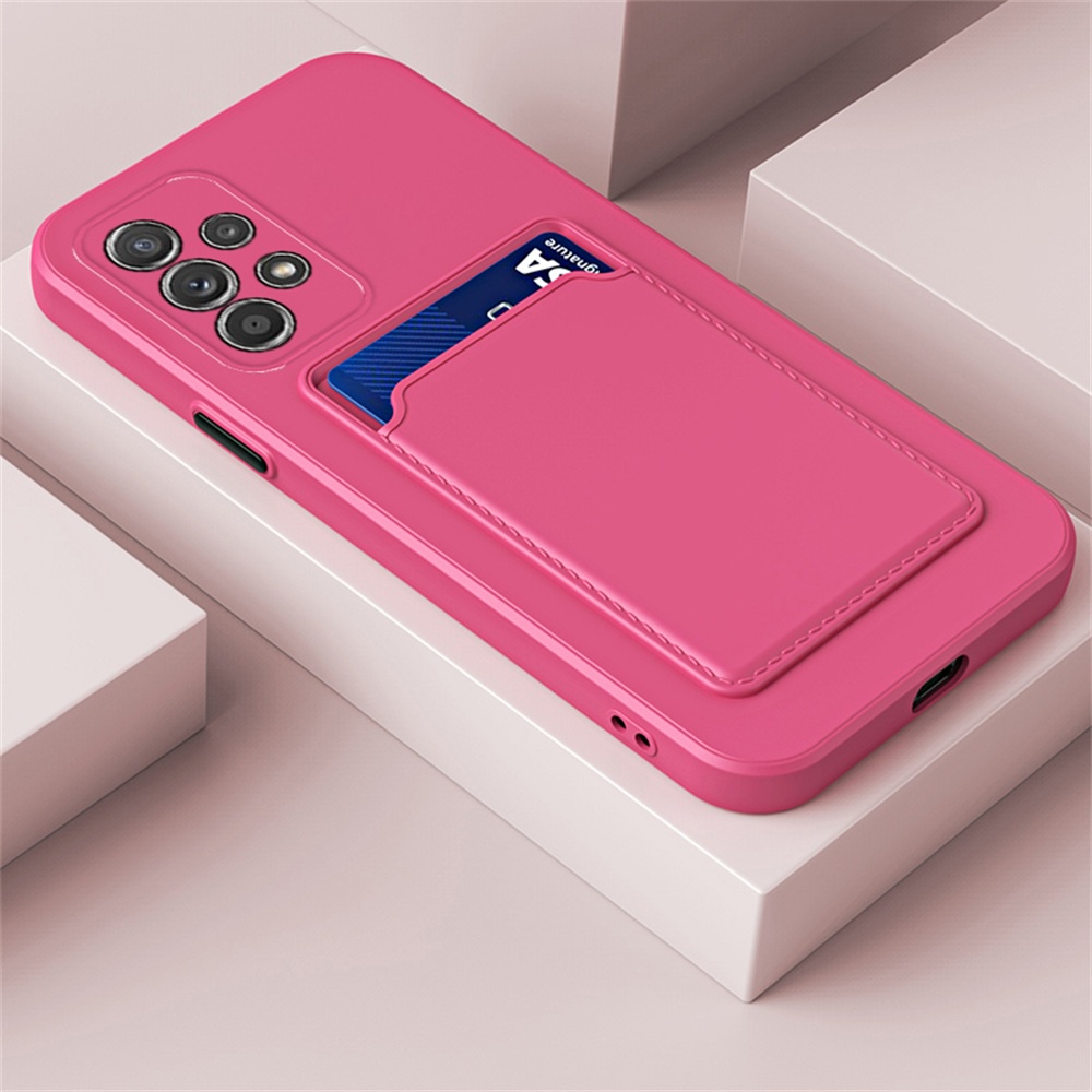 Soft Card Slot Case For Samsung Galaxy A22s A52 A52s A72 5G TPU Cover For A 22s 52 52s 72 4G 5G Bumper Phone Case