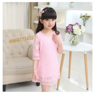 Đầm ren bé gái