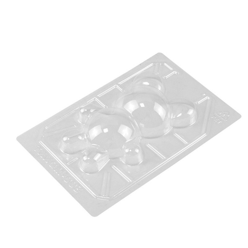 Bộ 3 Khuôn Làm Bánh Hình Gấu 3D Bằng Nhựa Tiện Dụng