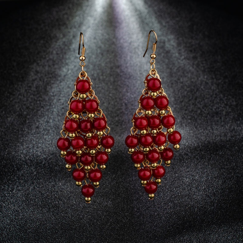 Bông Tai Mạ Bạc 925 Dáng Dài Đính Hạt Ngọc Trai Thời Trang Hàn Quốc Cho Nữ