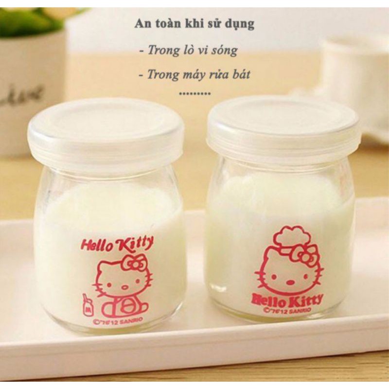 Hũ thủy tinh làm sữa chua 100ml