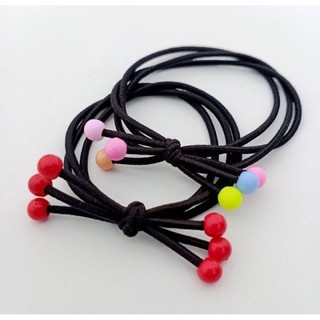 Dây buộc tóc - vòng tay 3 vòng đính cherry dễ thương pt04