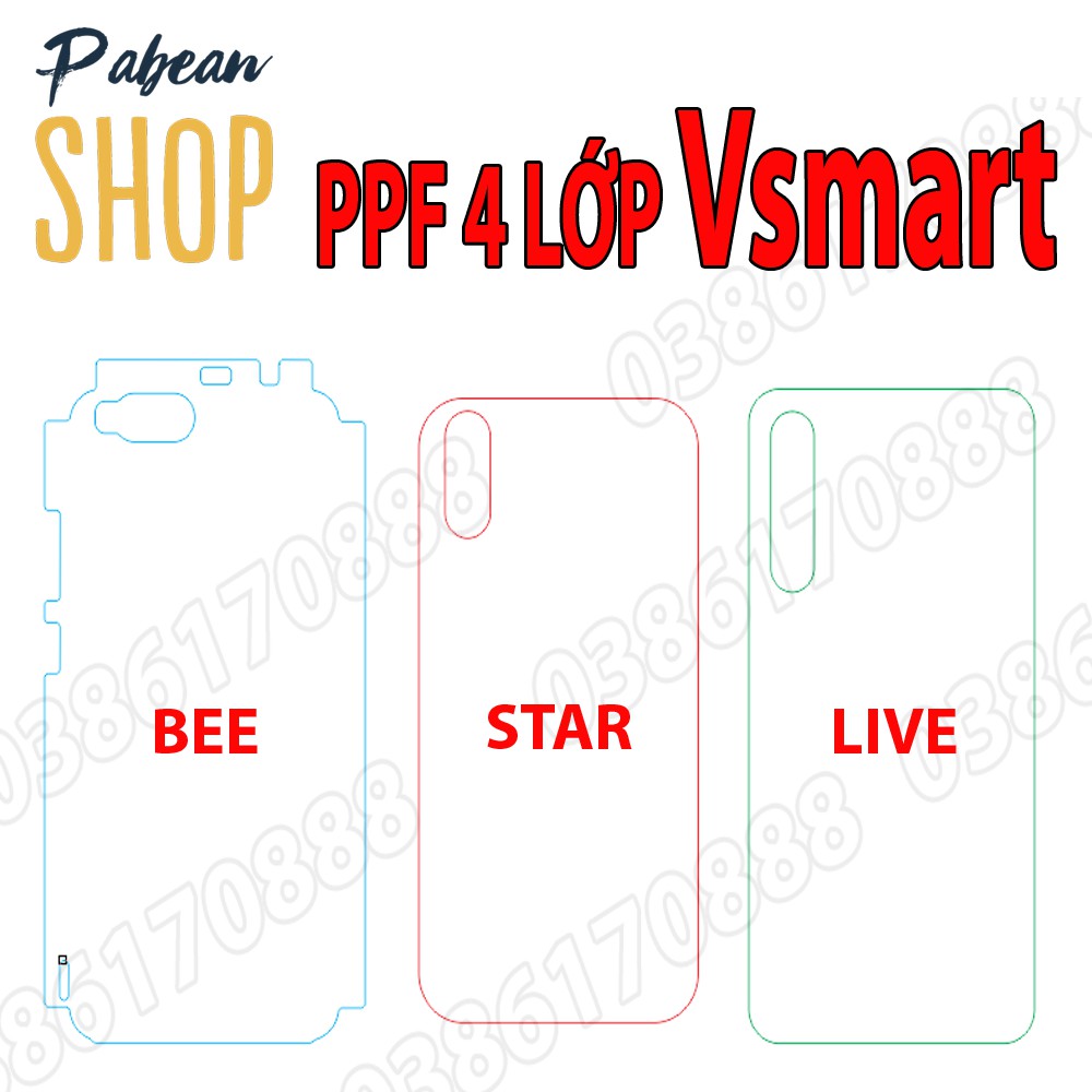 Dán lưng PPF 4 lớp chống va đập cho Vsmart BEE/STAR/LIVE