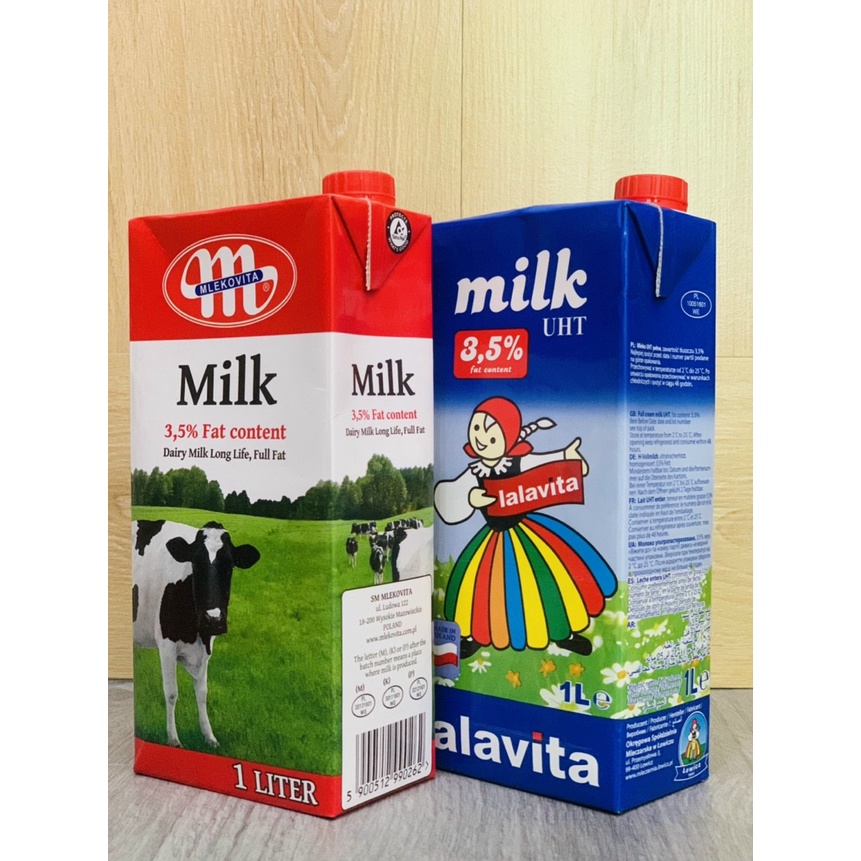 Sữa tươi nguyên chất tiệt trùng không đường Mlekovita