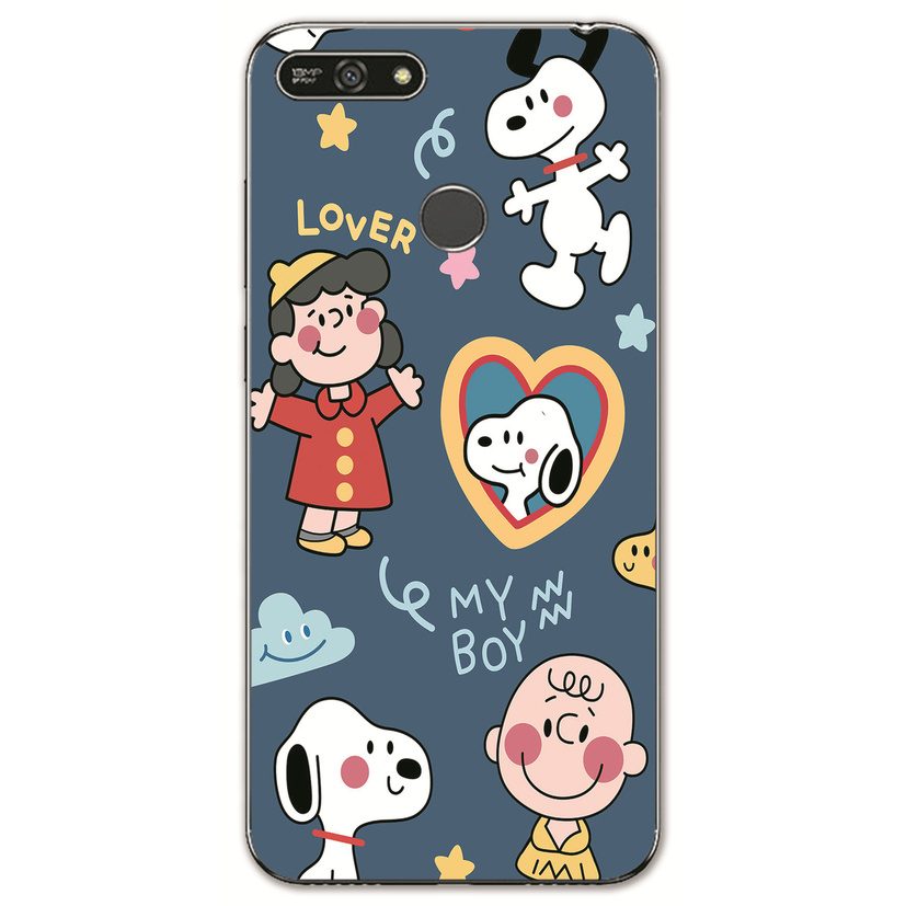 Huawei Y7 Prime 2018/Honor 6X 6C /GR3 GR5 2017/Enjoy 6 6S 5 5S Y6 Pro INS Cute Cartoon Flamingo Soft Silicone TPU Phone Casing Lovely Donuts Graffiti Case Back Cover Couple