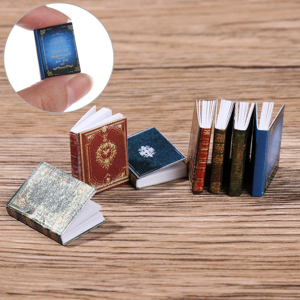 BEBETTERM 3 Cuốn Sách Mini Tỉ Lệ 1 / 12 Cho Nhà Búp Bê
