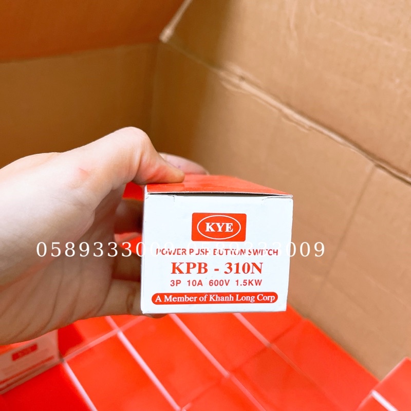 Công tắc nút nhấn nguồn 3 pha - CÔNG TẮC ON OFF- HỘP NÚT NGUỒN ON Off 3 pha -30A /15A /10A -3.7kw/2.2kw - Hàng tốt