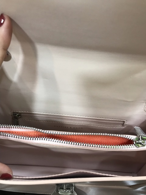 Túi CHARLES & KEITH , Tui C & K màu hồng nude
